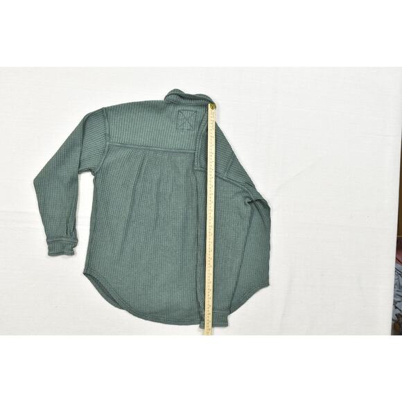 Aerie AEO Ribbed Button Down Top Henley Shirt Regular Size XXS - Picture 6 of 8